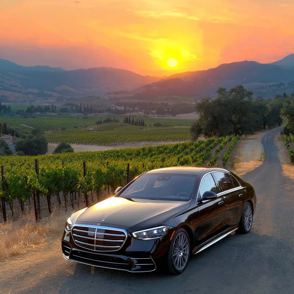 True Elegance Mercedes S580 sedan for an evening gala — group transportation to Best of Dublin celebration, Dublin